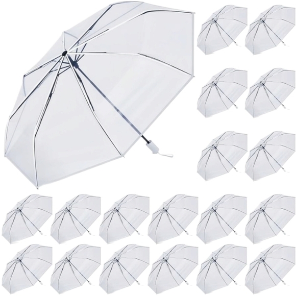‼️NEW IN‼️20 Clear Umbrella Set - Picture 1 of 10